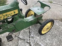RARE Vintage ERTL John Deere Pedal Tractor Toy with Wagon 