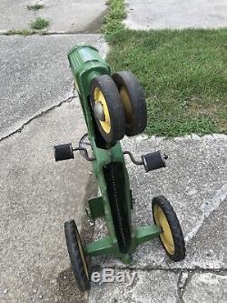 RARE Vintage Antique John Deere Pedal Tractor Toy Model 