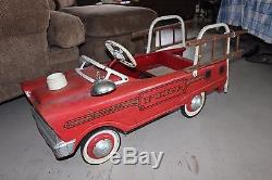 old fire truck pedal car