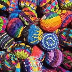 100 Hack Style Footbag Not a Hackysack Kick Ball Vintage Toy Stress Ball