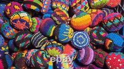 100 Hack Style Footbag Not a Hackysack Kick Ball Vintage Toy Stress Ball