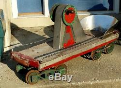 1930's Vintage Antique Hodges Hand Crank Amusement Park Kiddie Train Ride