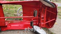 1950's Murray City Fire Dept 740 Pedal Car Vintage Original Sad Face Jet Flow