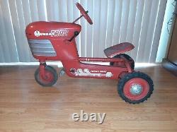 1950's Murray Trac Pedal Car /tractor Vintage Chain Drive Turbo Original Works