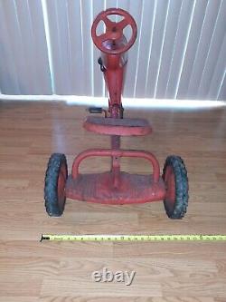 1950's Murray Trac Pedal Car /tractor Vintage Chain Drive Turbo Original Works