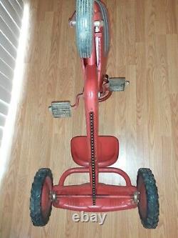 1950's Murray Trac Pedal Car /tractor Vintage Chain Drive Turbo Original Works