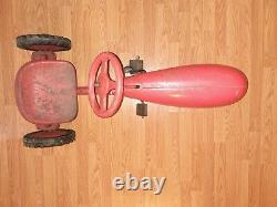 1950's Murray Trac Pedal Car /tractor Vintage Chain Drive Turbo Original Works