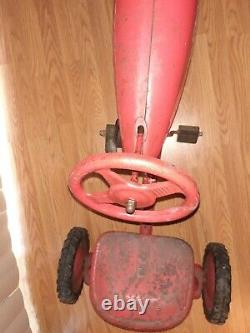 1950's Murray Trac Pedal Car /tractor Vintage Chain Drive Turbo Original Works