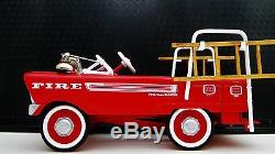 1950s Plymouth Pedal Car Fire Truck A Vintage Show Hot T Rod Midget Metal Model