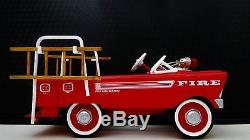 1950s Plymouth Pedal Car Fire Truck A Vintage Show Hot T Rod Midget Metal Model