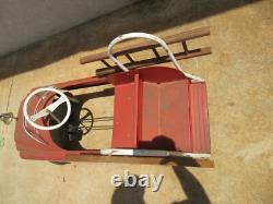 1950s Vintage AMF Fire truck Hook & Ladder 1950s Peddle Car