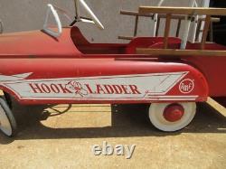1950s Vintage AMF Fire truck Hook & Ladder 1950s Peddle Car