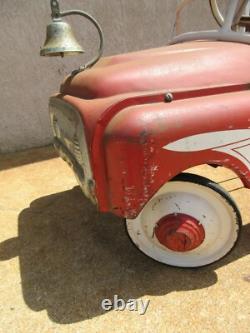 1950s Vintage AMF Fire truck Hook & Ladder 1950s Peddle Car
