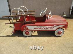 1950s Vintage AMF Fire truck Hook & Ladder 1950s Peddle Car