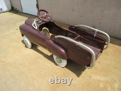 1950s Vintage Murray SAD FACE Wrecker Tow Truck Peddle Car