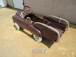1950s Vintage Murray SAD FACE Wrecker Tow Truck Peddle Car