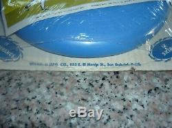 1960'S ORIGINAL, VINTAGE, NEVER USED, WHAM-O FRISBEE FLYING SAUCER NO. 132 Blue