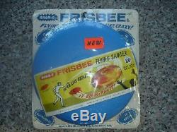 1960'S ORIGINAL, VINTAGE, NEVER USED, WHAM-O FRISBEE FLYING SAUCER NO. 132 Blue