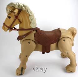 1960's Vintage Marx Marvel the Mustang Ride On Toy Galloping Horse Saddle