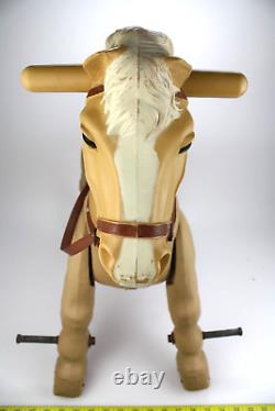 1960's Vintage Marx Marvel the Mustang Ride On Toy Galloping Horse Saddle