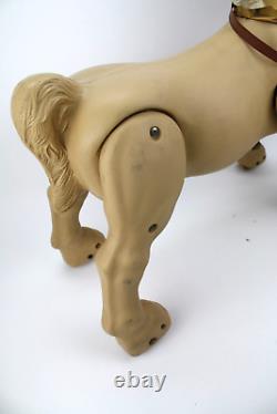 1960's Vintage Marx Marvel the Mustang Ride On Toy Galloping Horse Saddle
