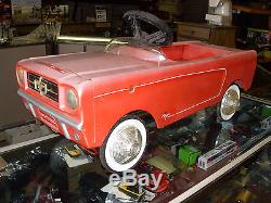 1964 1/2 Vintage Mustang Pedal Car Original No Reserve