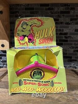 1970S VINTAGE THE INCREDIBLE HULK SIREN BY EMPIRE MARVEL With BOX NEVER USED
