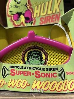 1970S VINTAGE THE INCREDIBLE HULK SIREN BY EMPIRE MARVEL With BOX NEVER USED