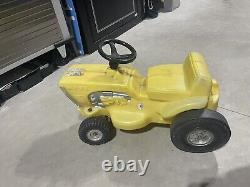 1970's Vintage Plastic Marx Tractor Mower Ride On Toy