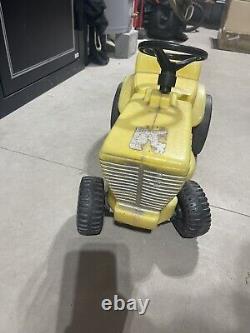 1970's Vintage Plastic Marx Tractor Mower Ride On Toy