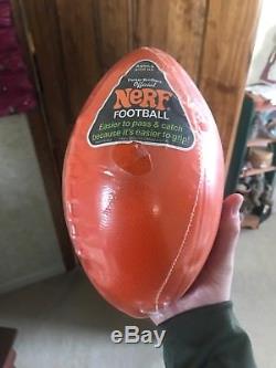 1970s Factory sealed RARE Vintage Parker Brothers Orange NERF Football