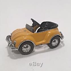 1970s Vintage VTG Yellow VW Volkswagen Bug Beetle Childs Pedal Car Original