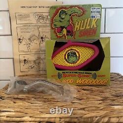 1978 VINTAGE THE INCREDIBLE HULK SIREN BY EMPIRE MARVEL With BOX NOS