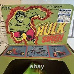 1978 VINTAGE THE INCREDIBLE HULK SIREN BY EMPIRE MARVEL With BOX NOS