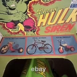 1978 VINTAGE THE INCREDIBLE HULK SIREN BY EMPIRE MARVEL With BOX NOS