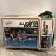 1985 The Wet Set 84 Alligator Ride-On Inflatable Vintage Open Torn Box