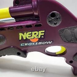 1995 Nerf Crossbow Vintage Purple With Original Darts Tested Working See Pics