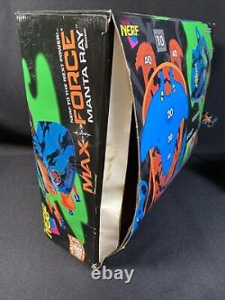 1995 Nerf Max Force Manta Ray Blaster & Shield Vintage Kenner NEW In Open Box