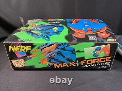 1995 Nerf Max Force Manta Ray Blaster & Shield Vintage Kenner NEW In Open Box