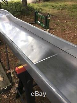 20' long Vintage 1950's era Steel Playground Slide Galvanized Steel Rails Strong