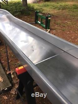 20' long Vintage 1950's era Steel Playground Slide Galvanized Steel Rails Strong