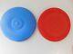2 Vintage 1950s 1960s Wham O Frisbees Blue Flying Saucer Red Mars Platter