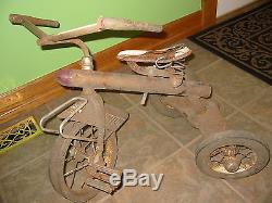 2 Vintage 50's Rocket Junior Trike Tricycle AMF Junior Toy Corp Unrestored Pair