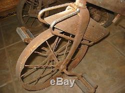 2 Vintage 50's Rocket Junior Trike Tricycle AMF Junior Toy Corp Unrestored Pair
