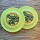 2 Vtg Coppertone Frisbee Fly-In Frisbees Signed by Gary Perlberg and Don Vaughn