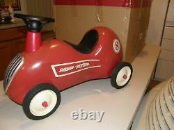 3540 Vntg Radio Flyer #8 Little Red Roadster One Rider Push Race Car 2575g1