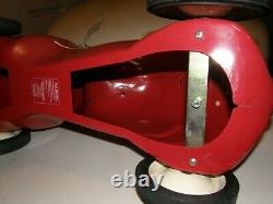 3540 Vntg Radio Flyer #8 Little Red Roadster One Rider Push Race Car 2575g1