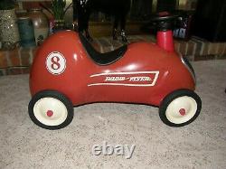 3540 Vntg Radio Flyer #8 Little Red Roadster One Rider Push Race Car 2575g1