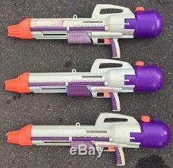 3 Vintage Larami 1996 Constant Pressure Super Soaker Cps 2000. Working Rare Mk2