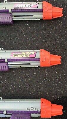 3 Vintage Larami 1996 Constant Pressure Super Soaker Cps 2000. Working Rare Mk2